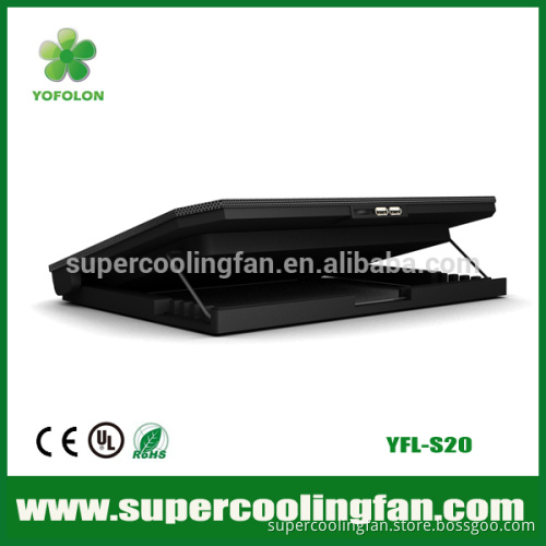 New design 5 class adjustable 2 USB Port electric laptop cooler pad